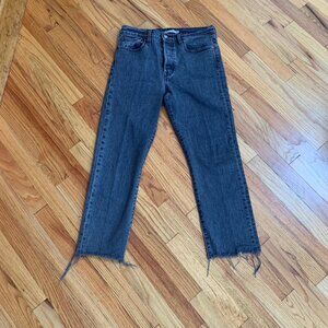 Levi's Wedgie Straight Fit Women's Jeans 30 Well Worn Black